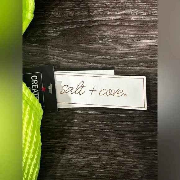 NWT Citron Yellow One Shoulder Bikini Top - Picture 12 of 12